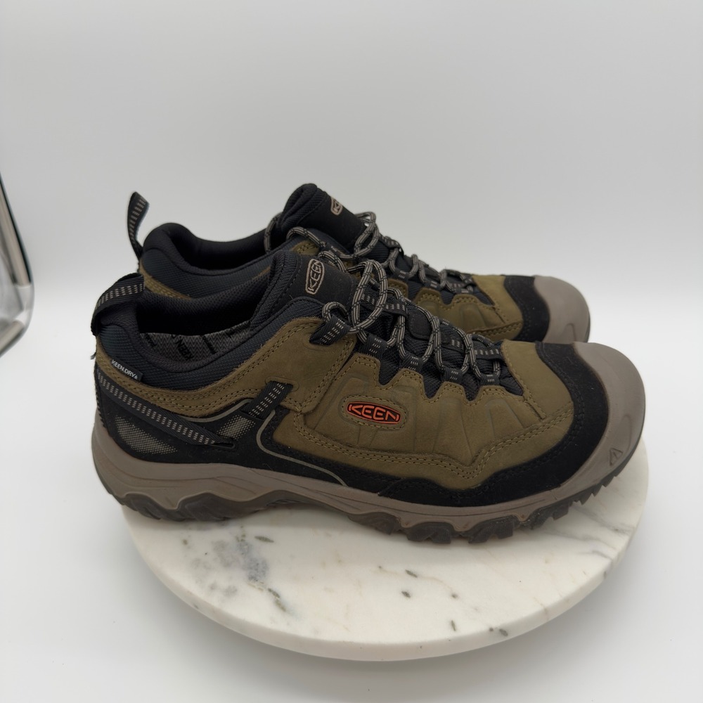 KEEN Circadia Waterproof Hiking Shoes Mens 13 Brown Black Leather Trail Outdoor - Picture 9 of 12